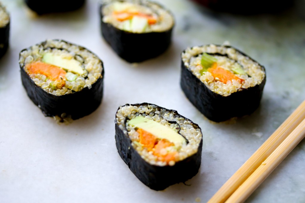 Einfalt og ómótstæðilegt kínóa sushi