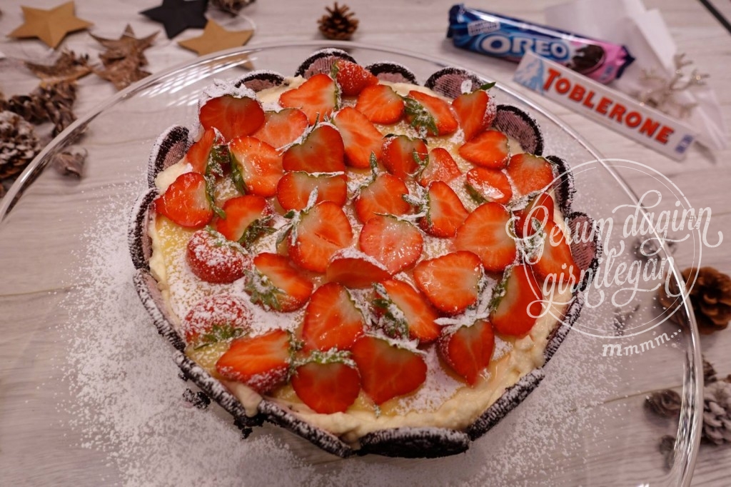 OREO jarðarberjaostakaka