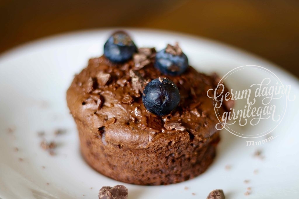 Súkkulaðimuffins með rjómaostasúkkulaðikremi