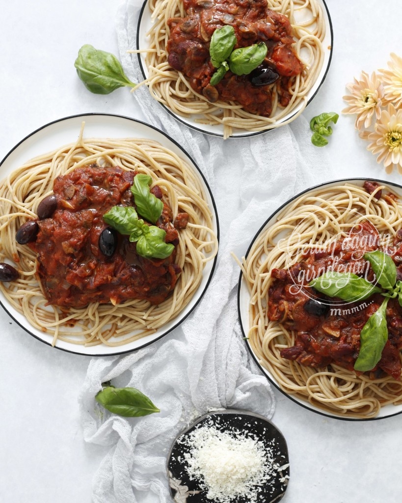 Ekkert kjöt spaghetti “bolognese”
