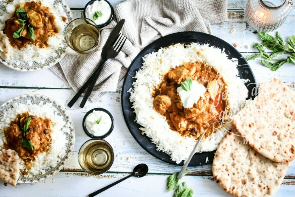 Indverskt Korma fyrir alla fjölskylduna