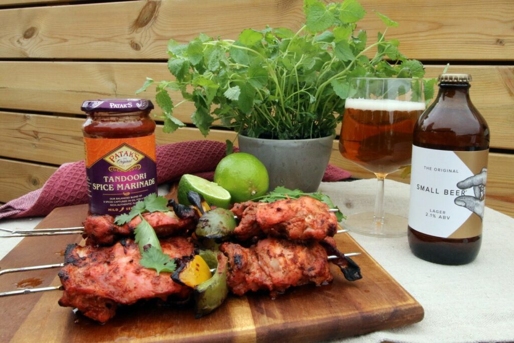 Tandoori kjúklingaspjót