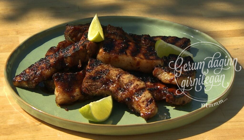 Grísasíða marineruð með BBQ