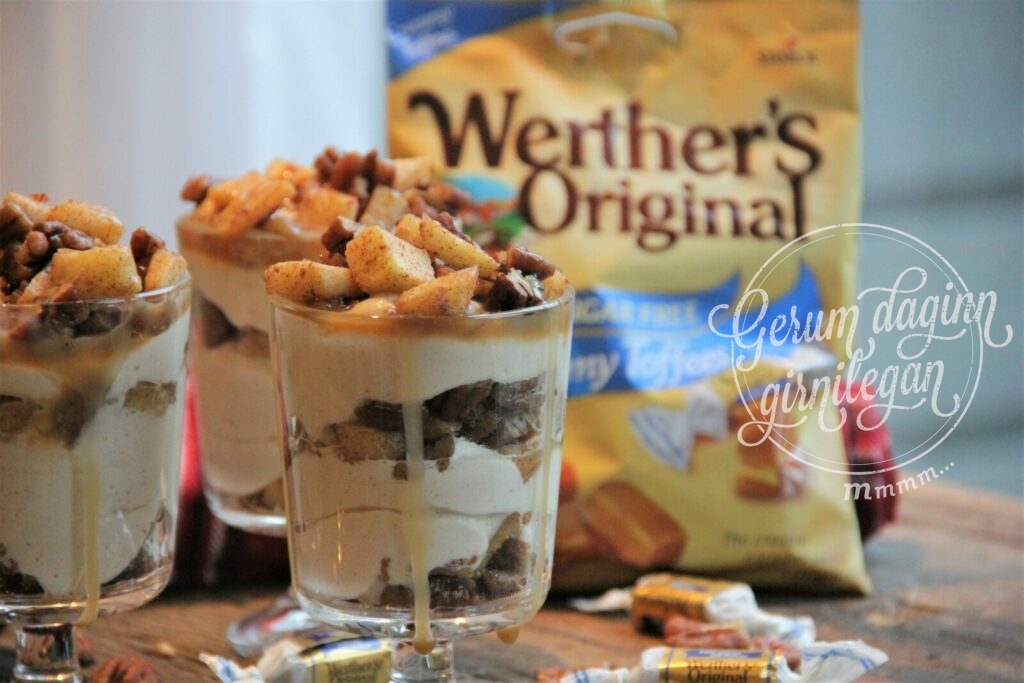 Werther´s Original sykurlaus ostamús með eplum og hnetum