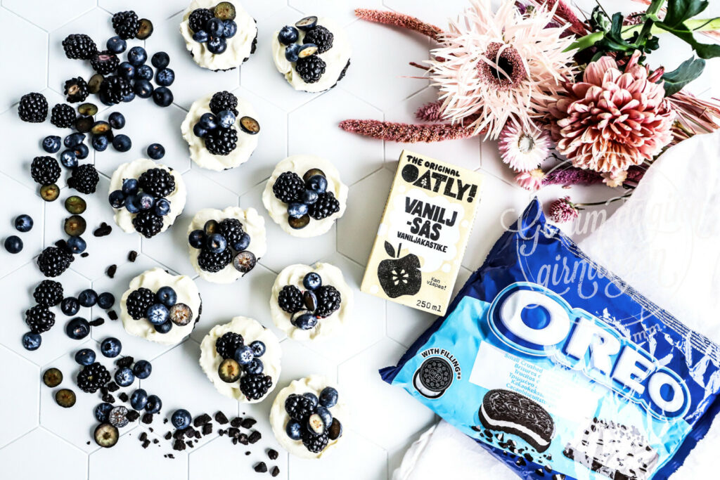 Litlar vegan ískökur með OREO