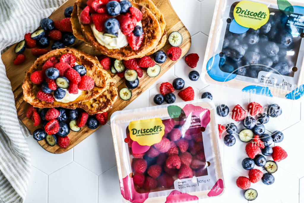 French toast með ferskum berjum
