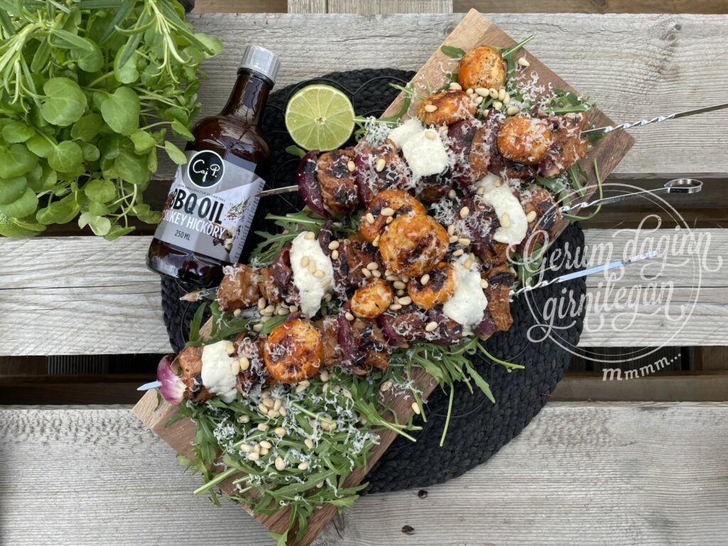 Lambaspjót með trufflukremi