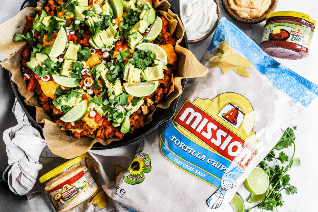Súper nachos með kalkúnahakki