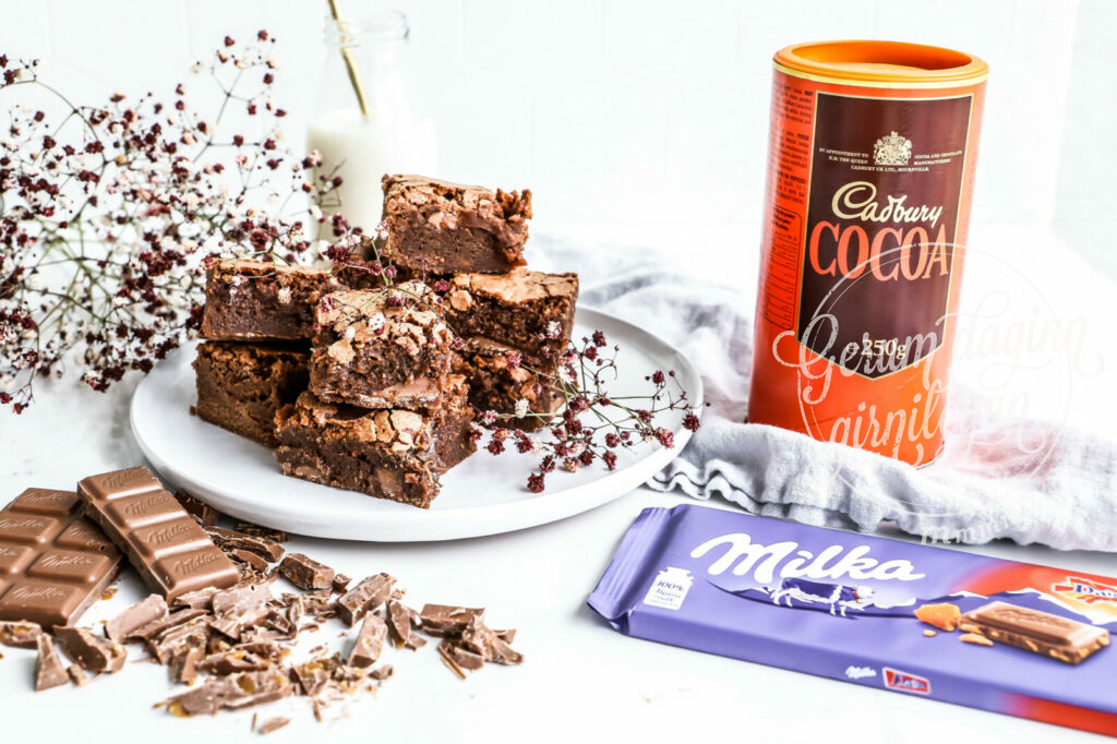 Brownies með Milka Daim súkkulaði