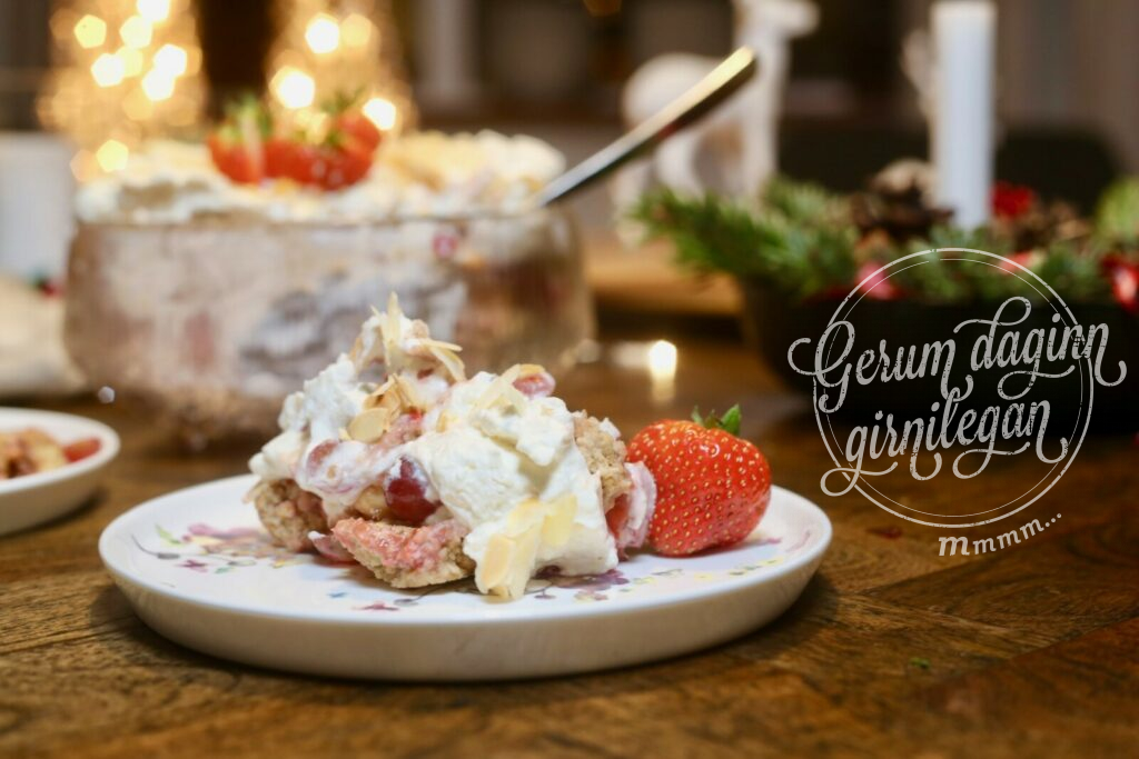 Hátíðlegur vegan eftirréttur