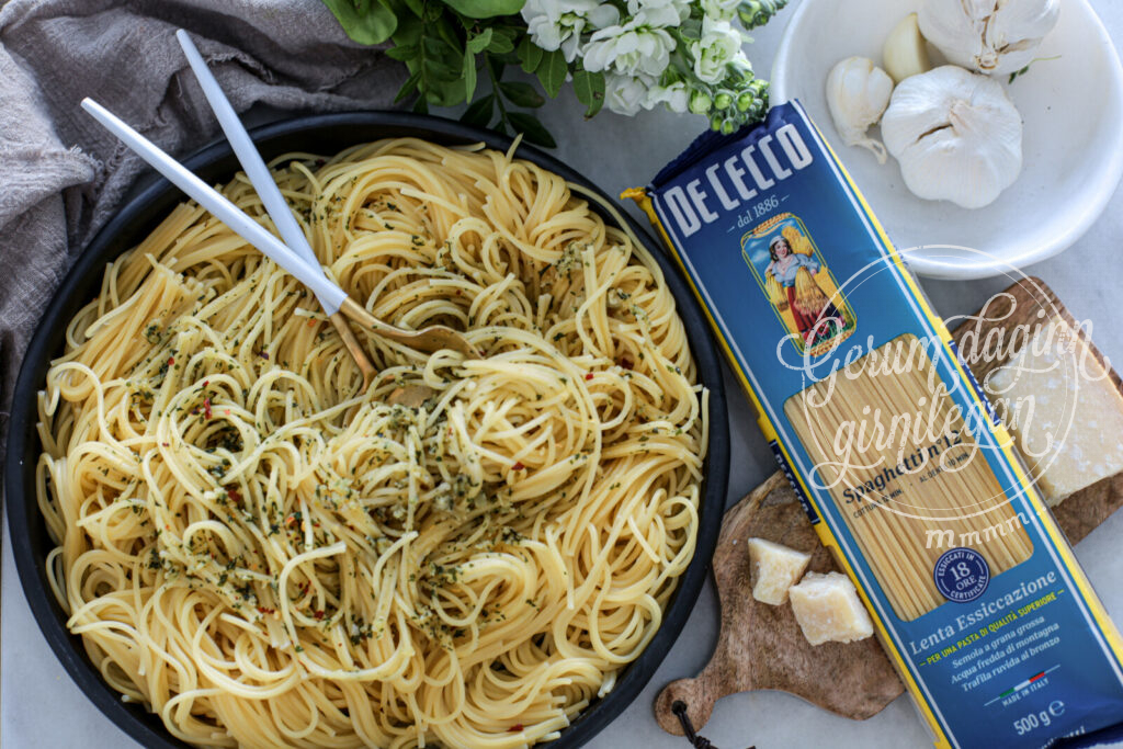 Aglio E Olio, ofurauðvelt spagettí með olíu og hvítlauk