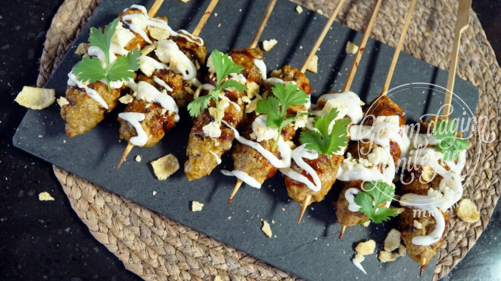 Kofta grillspjót með Heinz hvítlaukssósu