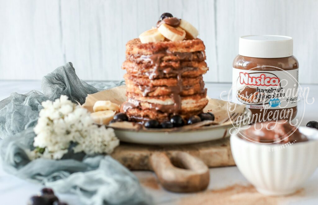 Churros morgunverðarbrauð með kanilsykri og súkkulaðismyrju