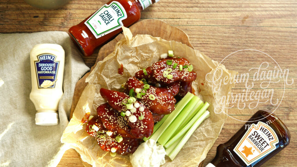 Chili-BBQ hjúpaðir kjúklingavængir