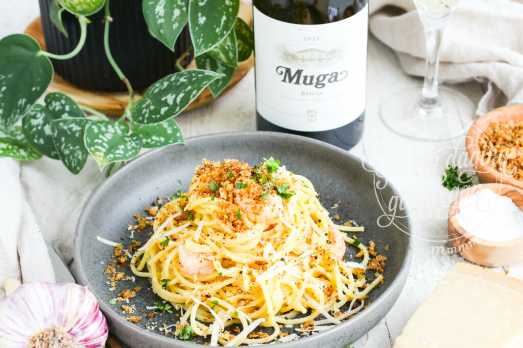 Humarspaghetti í sítrónusósu