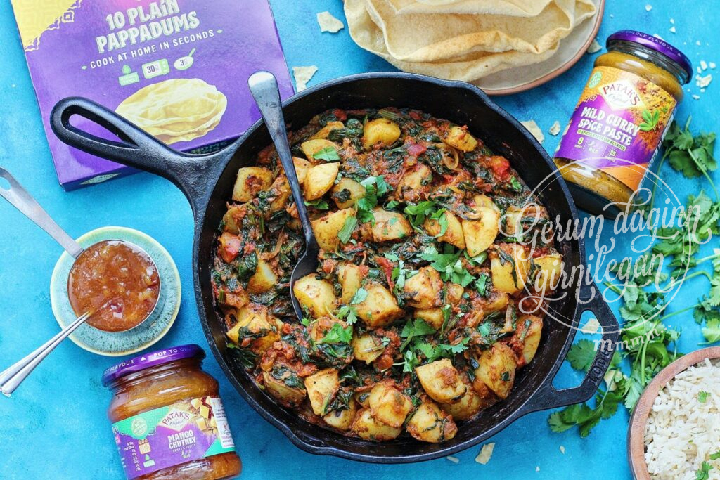 Saag Aloo – bragðgóður indverskur grænmetisréttur