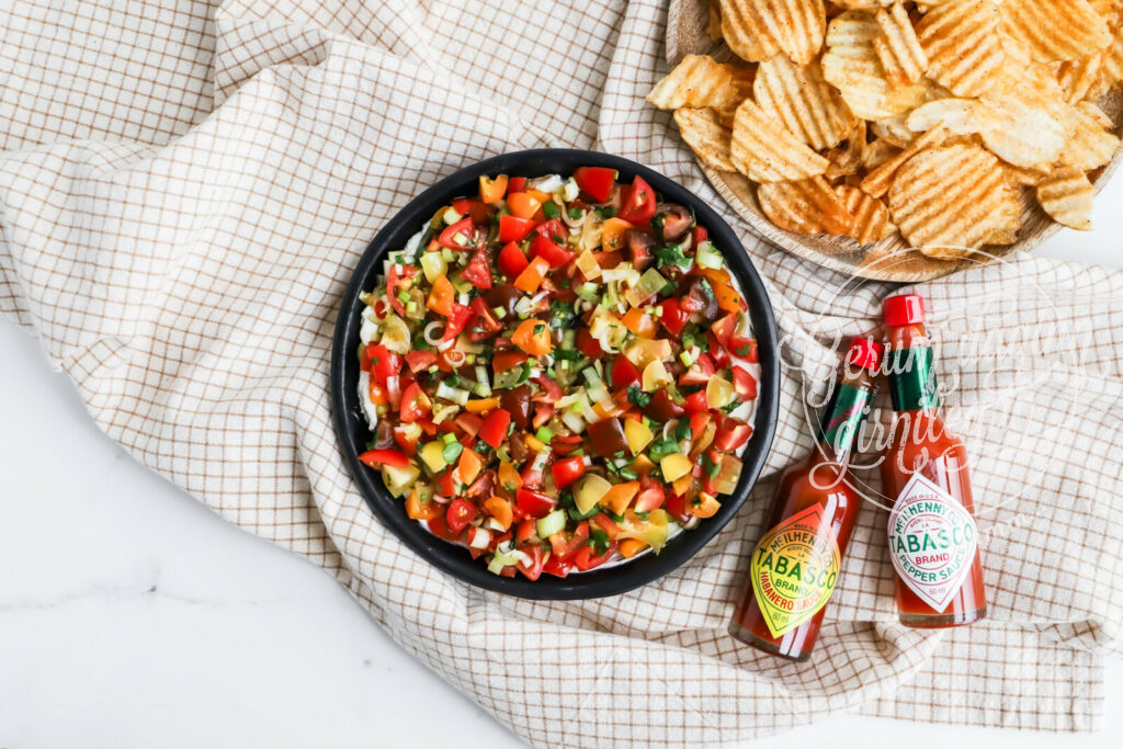 Fersk habanero salsa ídýfa