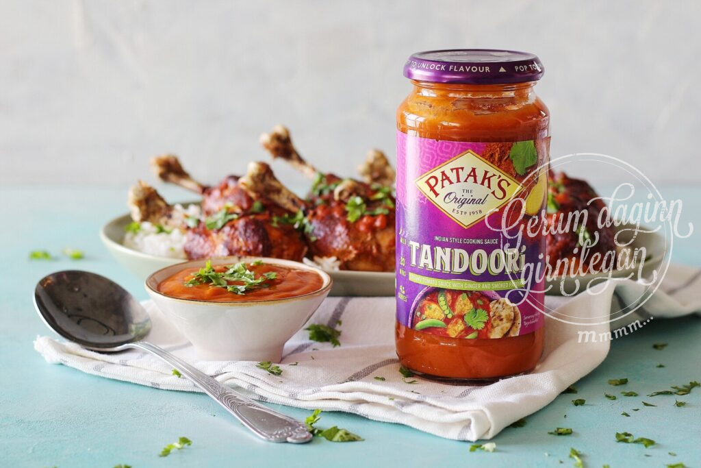 Grillaðir kjúklingaleggir með Tandoori sósu og hrísgrjónum