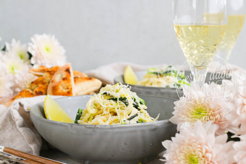 Spaghetti með ricotta og spínati